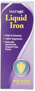 Natrol Iron Supplement, Liquid, 8 Fluid Ounces (237 ml) (Pack of 2)