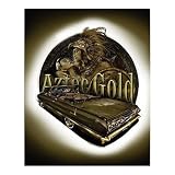 Professionally Framed Aztec Gold (Embrace Over Car) Art Poster Print - 16x20 with RichAndFramous Black Wood Frame