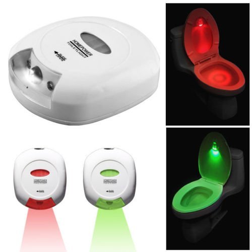 Worldoor® New Lavnav LED Energy-efficient Sensor Motion Activated Toilet Light Battery-operated Night Light, LED Sensor Motion Activated Toilet Light Bathroom Flush Toilet Lamp