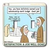 Rich Diesslins Funny KNOTS Scouting Cartoons - Satisfaction A Job Well Done - Salesmanship - Light Switch Covers - double toggle switch