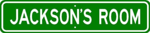JACKSON ROOM SIGN - Personalized Gift Boy or Girl, Aluminum