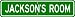 JACKSON ROOM SIGN - Personalized Gift Boy or Girl, Aluminum