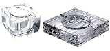 New - Elegance & Eternity Crystal Cigar Ashtray and Table Lighter Gift Set - VSET607-102