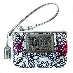 Coach Graffiti Floral Signature Poppy Wristlet Case Bag for IPOD