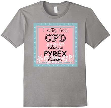 Men's Vintage Pyrex Glass Obsessive Collector Lover 2XL Slate