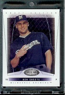 2004 Fleer Hot Prospects #38 Ben Sheets Milwaukee Brewers Baseball Card - Mint Condition- In Protective Display Case!!