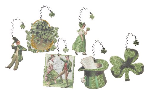 Primitives By Kathy Miniature Vintage Cutout Ornaments – Irish St. Pattys Day