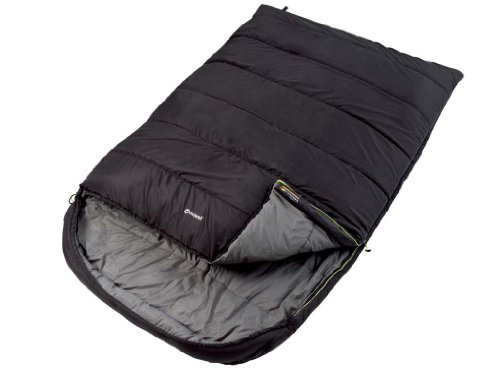 Outwell Roadtrip Luxury Double Sleeping Bag - Black - 2 Season