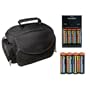 Accessory Kit for Canon Powershot S2 IS, S3 IS, S5 IS, and SX100 Digital Cameras with Digital Camera Case + (4) 2700mAh AA NiMH Batteries & 110/220V Rapid Charger + Additional (4) 2700mAh AA NiMH Rechargeable Batteries