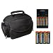 Accessory Kit for Canon Powershot S2 IS, S3 IS, S5 IS, and SX100 Digital Cameras with Digital Camera Case + (4) 2700mAh AA NiMH Batteries & 110/220V Rapid Charger + Additional (4) 2700mAh AA NiMH Rechargeable Batteries