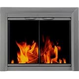 Pleasant Hearth Craton Small Cabinet-Style Glass Door Fire Screen