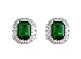 CZ Emerald Estate Earrings Emitations