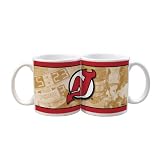 NHL New Jersey Devils 11-Ounce White Nostalgic Mug (2 Pack)