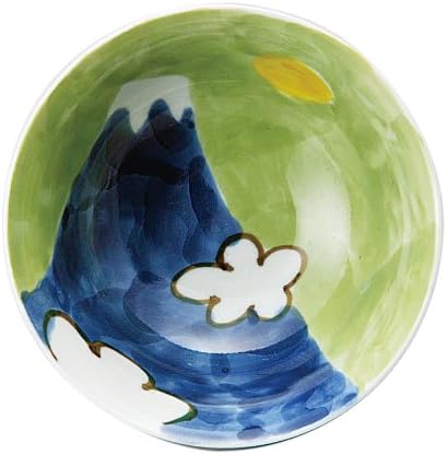 Auspicious Fuji Meshiwan large blue Fuji Arita (Japan, good luck Collection) 243 837