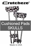 Crutcheze Underarm Crutch Pads 4 Piece Set Skulls