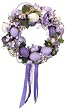 Hydrangea egg wreath in lavender