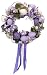Hydrangea egg wreath in lavender