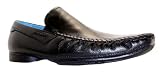Hush Puppies Mens Flynn Formal Black Slip On Leather Loafers