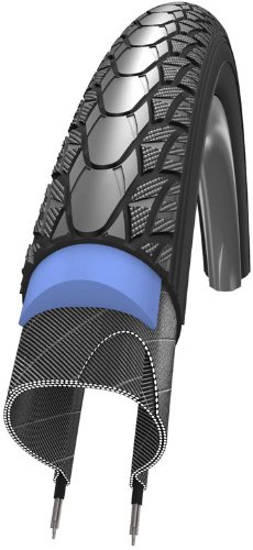 Schwalbe Marathon Plus SmartGuard Wheelchair Tyre - 24 x 1.00 inch in Black