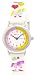 Süße Kinderuhr Mädchenuhr Mädchen Uhr mit Pony,Hufen und Herz Motiv in Weiß Rot, inkl.Geschenkbox/Uhrenbox