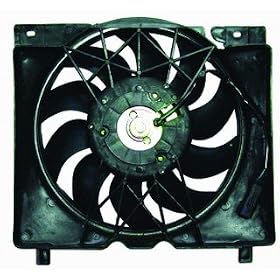 AC A/C CONDENSER RADIATOR COOLING FAN/SHROUD ASSEMBLY for JEEP Cherokee XJ (1997-2001), L6, 1997 1998 1999 2000 2001 97 98 99 00 01