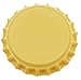 Yellow Oxygen Barrier Crown Caps 144 Count