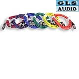 6 12ft COLOR Mic / Patch Cables 12' Mike GLS AUDIO