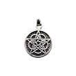 Celtic Knot in Pentagram Sterling Silver Pendant