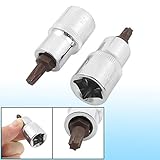 uxcell　ソケットビット スクリュードライバーソケット　Tタイプ自動車スクリューソケットドライバー　　13ｍｍのスクエアソケット