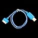 Mokingtop Fashion New Visible Color LED USB Sync Data Charger Cable for iPhone 4G 4S ipad 2 3 (Blue)