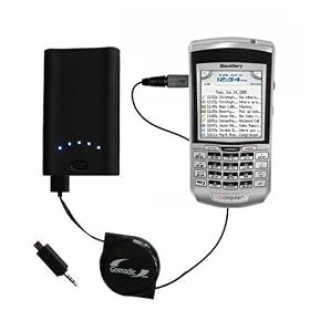 High Capacity Rechargeable Pocket Charger for the Blackberry 7100g with TipExchange Technology
