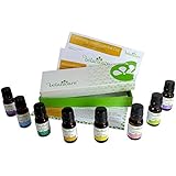 Mothers Day Essential Oil Gift Set by Botanicare - 8 100% Pure Oils - Lemongrass, Tea Tree, Lavender, Rosemary, Eucalyptus, Lemon, Peppermint, and Grapefruit. Perfect for an Aroma Diffuser