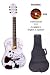 SX SG15 3/4 Size Acoustic Guitar w/ Panda w/ Carry Bag & Instructional DVD