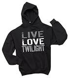 Live Love Twilight Black Hooded Sweatshirt