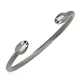 Men's Stainless Steel Polished Cuff Bangle