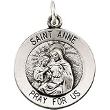 14K Yellow Gold St. Anne Medal
