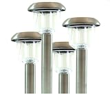 Marksman Stainless steel solar power lights 4 pack