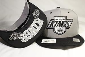 Mitchell & Ness Grey Tone Special Custom-made Los Angeles Kings Snapback w/ Undervisor Embroidery!!