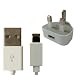 2 IN 1 IPHONE 5 USB DATA SYNC CHARGER CABLE LEAD and 3-PIN USB MAINS PLUG ADAPTER FOR APPLE IPHONE 5 5G - PART OF THE GIZMO ACCESSORIES RANGE
