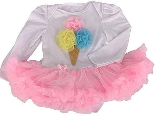 DanDe Baby's Tutu Toddler Romper Long Sleeve for 3-6M