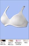 Playtex Secrets Super Soft Underwire Black with Nude Lace 36B