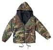 Rothco - Kid's Reversible Camo Fleece Hooded Raincoat
