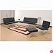 Princeton Reception Seating Group Black Leather