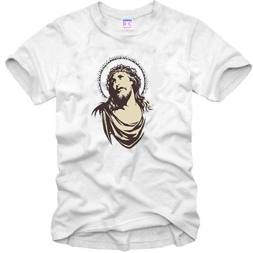 T-Shirt Jesus Chirst, weiss, Gr.S bis 5XL