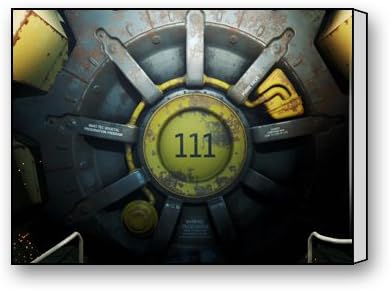 Fallout 4 Vault 111 Custom Canvas Print 20"x16"