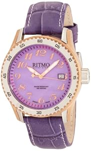 Ritmo Mundo Women's 233 RG Purple MOP Extreme Quartz Mother-Of-Pearl Dial Watch