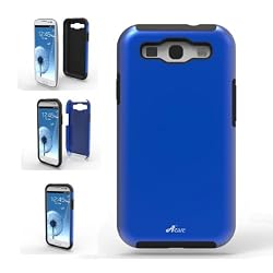 Acase Samsung Galaxy S3 case - Superleggera PRO Dual Layer Protection (Blue/Black) (Fits AT&T, Sprint, T-Mobile and Verizon)
