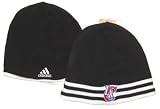 Los Angeles Clippers NBA Adidas Reversible Black & White Triple Stripe Knit Beanie Hat