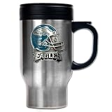 NFL Philadelphia Eagles 16-Ounce Stainless Steel Travel Mug - Helmet Logo