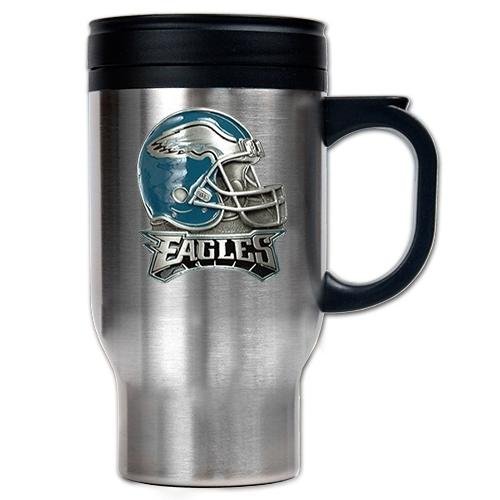 NFL Philadelphia Eagles 16-Ounce Stainless Steel Travel Mug - Helmet Logo